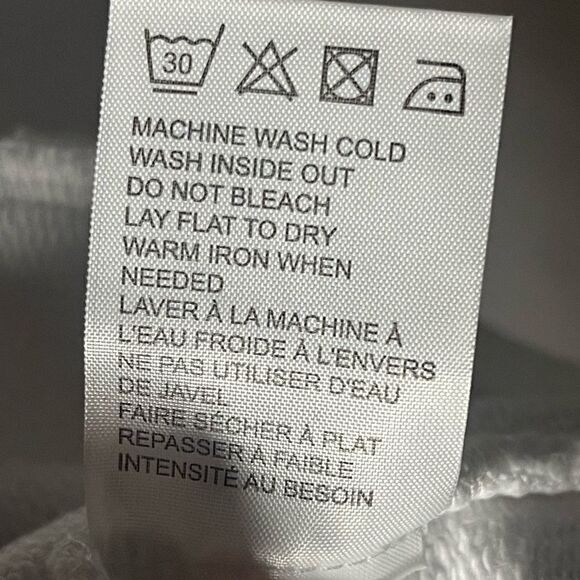 NWTs Sandrine Rose Oversized Raw Edge Hoodie Size Small - Picture 11 of 11